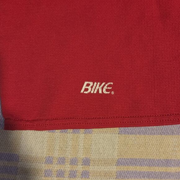 Rare Vintage 90s Jordan Flight Bike Shorts Red Compression Cycling Basketball - Picture 4 of 9